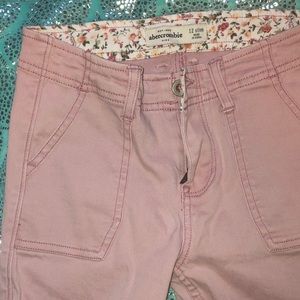Girls 10/12 Abercrombie pink jeans BUNDLE 2 pairs